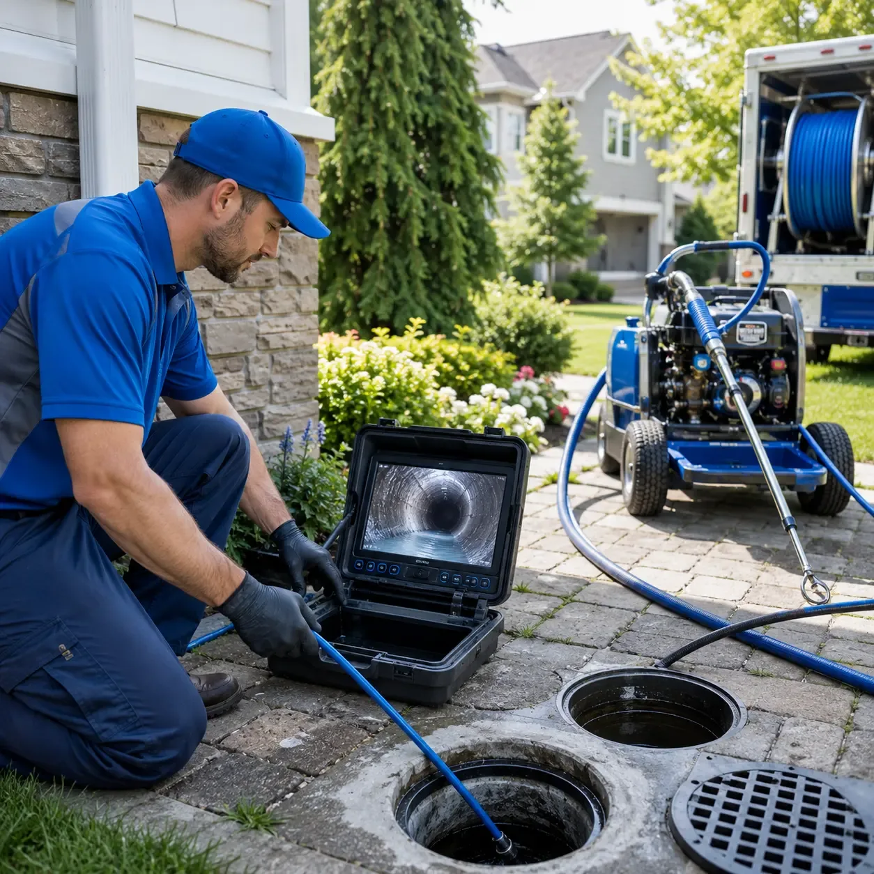 Outdoor drain cleaning professionals serving Harveysburg, OH