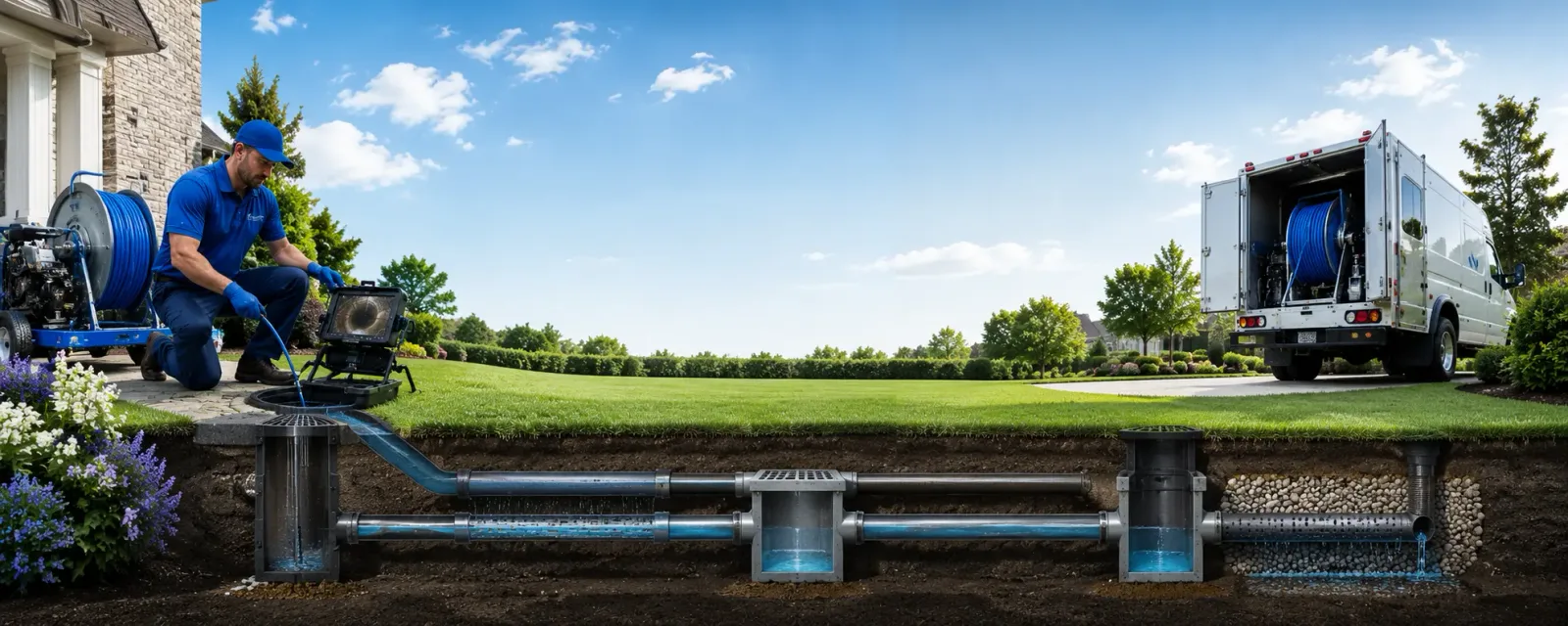 Outdoor drain cleaning information for Harveysburg, OH